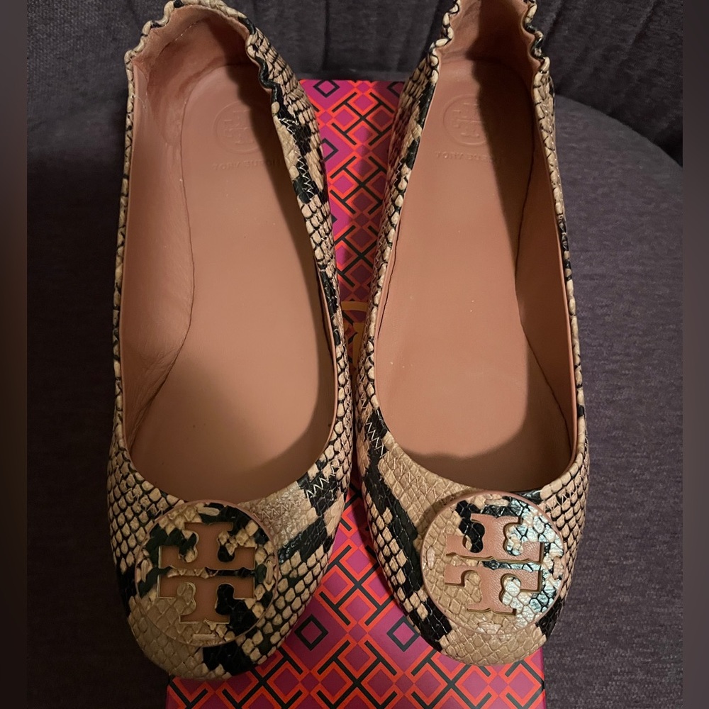 Tory Burch Minnie Travel Ballet with Leather Logo